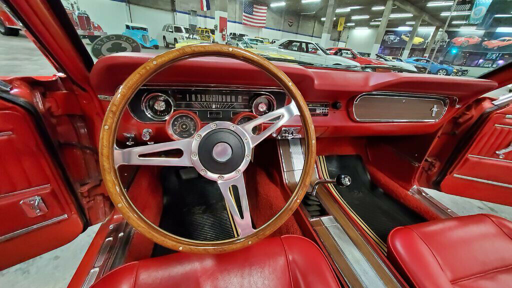 1965 Red Ford Mustang