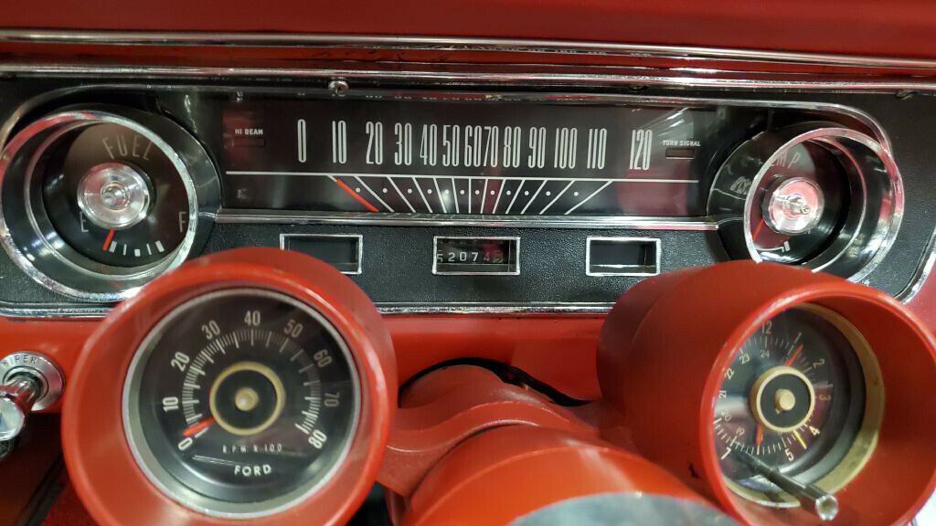 1965 Red Ford Mustang