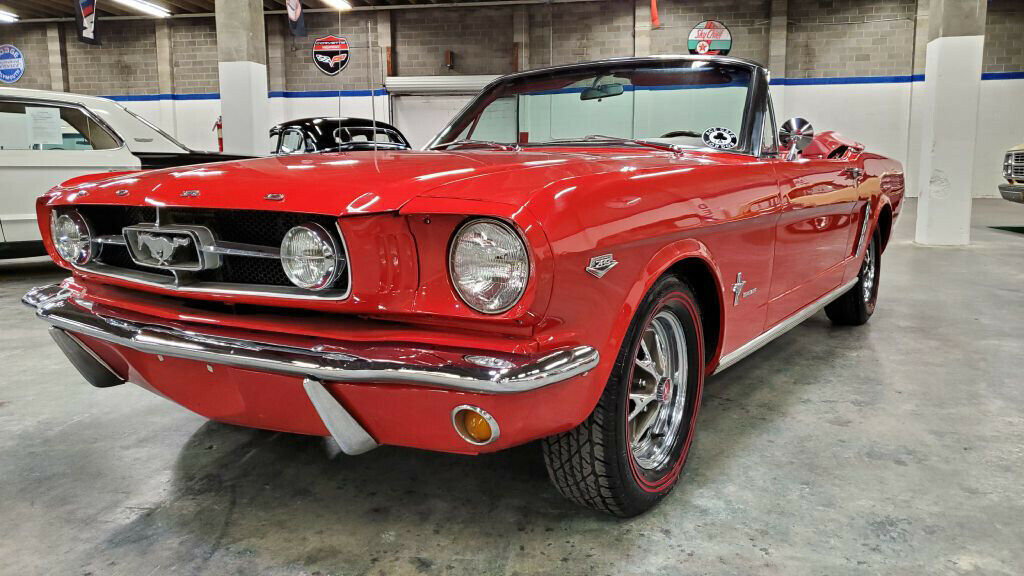 1965 Red Ford Mustang