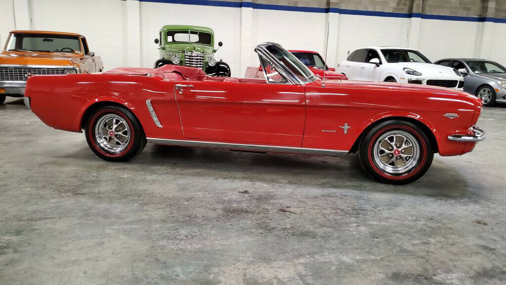 1965 Red Ford Mustang