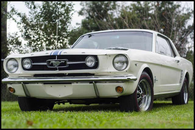 1965 White Ford Mustang --