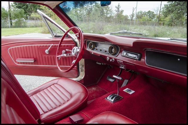 1965 White Ford Mustang --