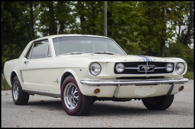 1965 White Ford Mustang --