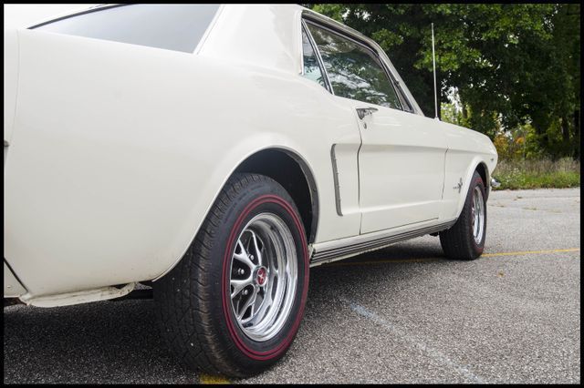 1965 White Ford Mustang --