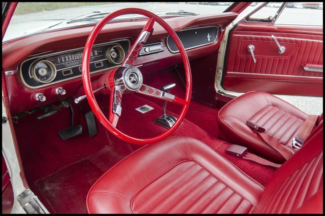 1965 White Ford Mustang --