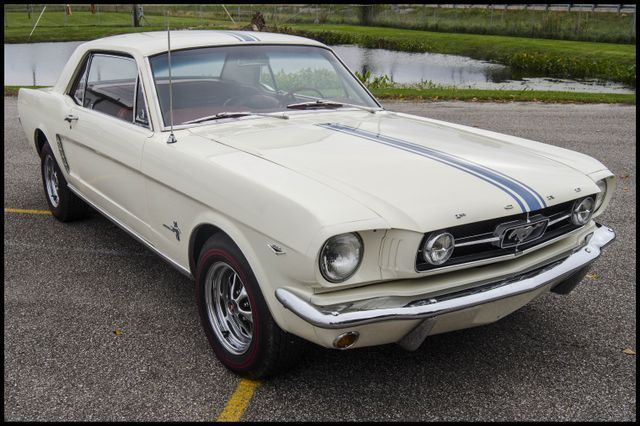 1965 White Ford Mustang --