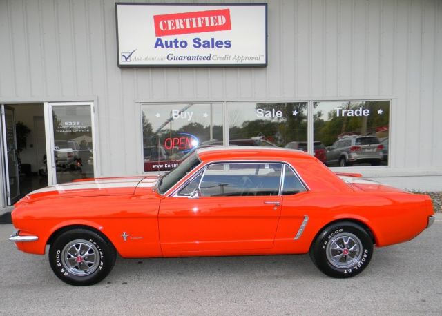 1965 Orange Ford Mustang Coupe