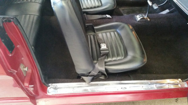 1965 Burgundy Ford Mustang Convertible