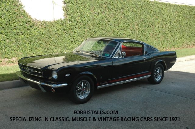 1965 Black Ford Mustang Fastback