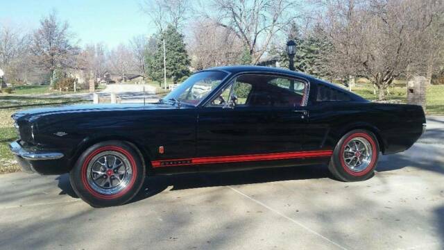 1965 Raven Black Ford Mustang