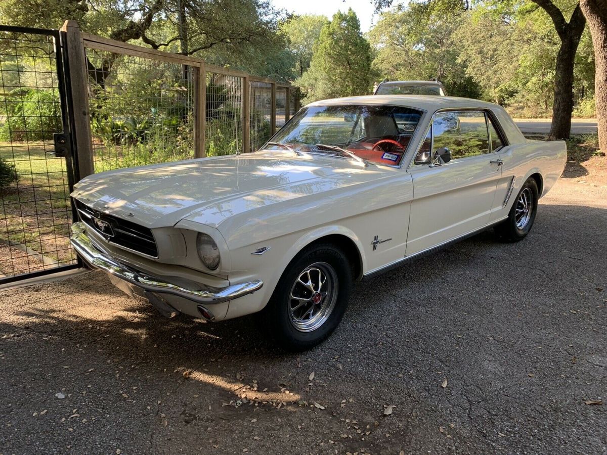 1965 White Ford Mustang Coupe