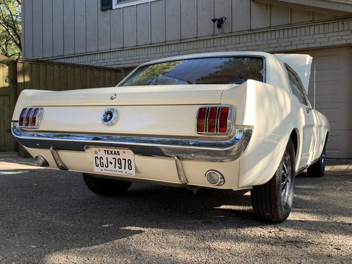 1965 White Ford Mustang Coupe