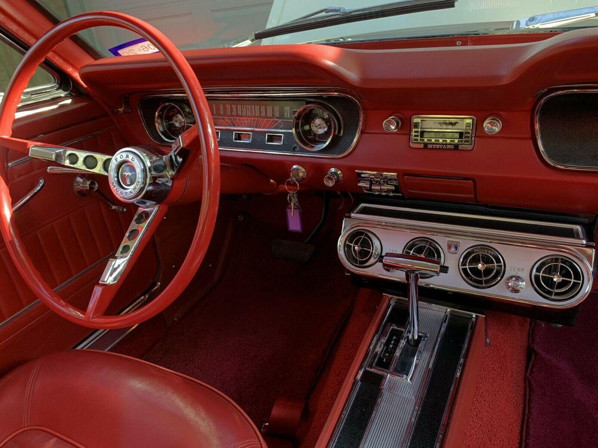 1965 White Ford Mustang Coupe