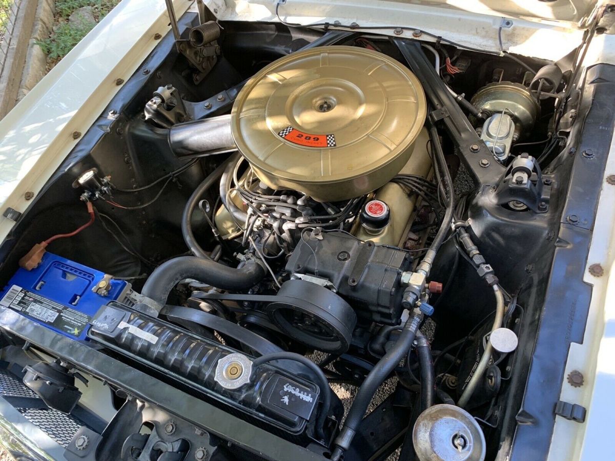 1965 White Ford Mustang Coupe