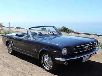 1965 Blue Ford Mustang Convertible