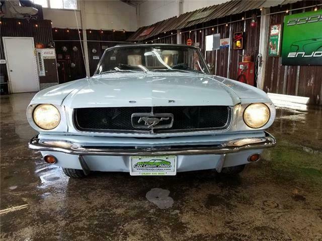 1965 Blue Ford Mustang Convertible