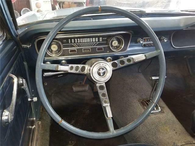 1965 Blue Ford Mustang Convertible