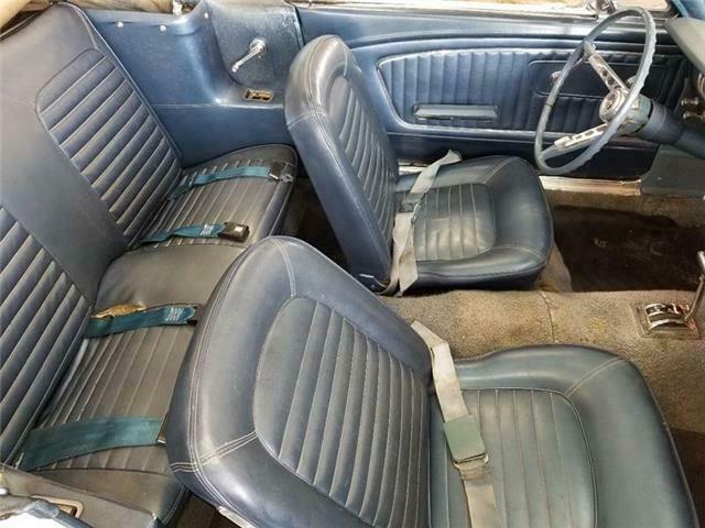 1965 Blue Ford Mustang Convertible