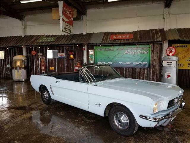 1965 Blue Ford Mustang Convertible