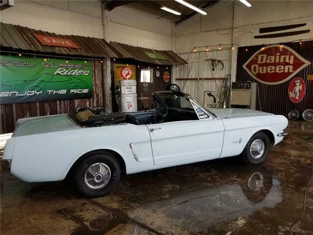 1965 Blue Ford Mustang Convertible