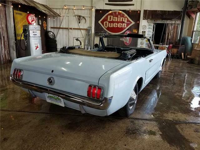 1965 Blue Ford Mustang Convertible