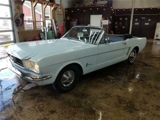 1965 Blue Ford Mustang Convertible