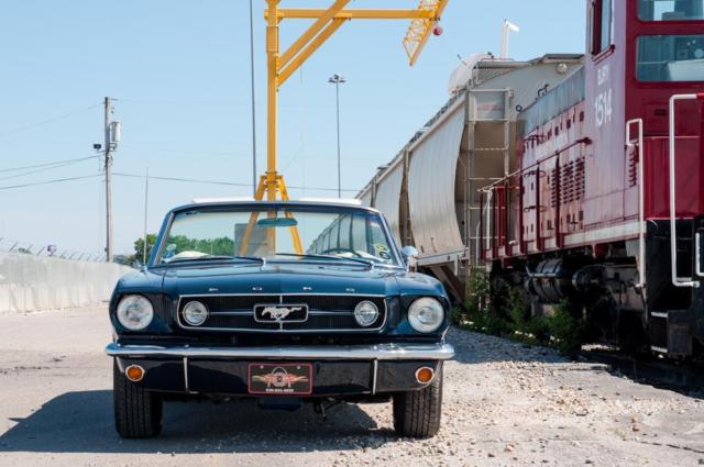 1965 Blue Ford Mustang Convertible