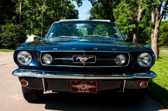 1965 Blue Ford Mustang Convertible