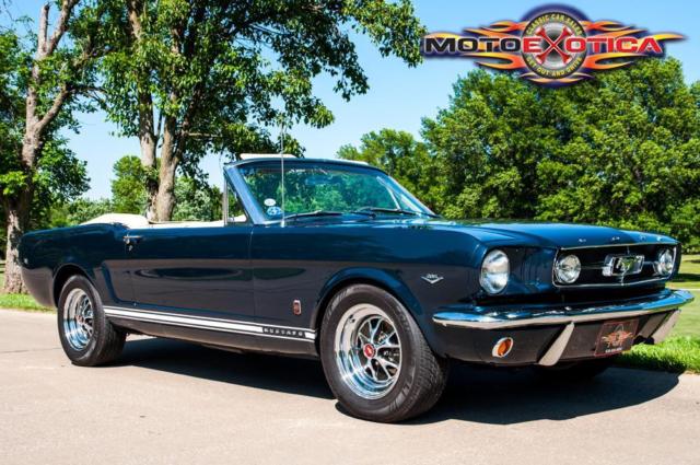 1965 Blue Ford Mustang Convertible