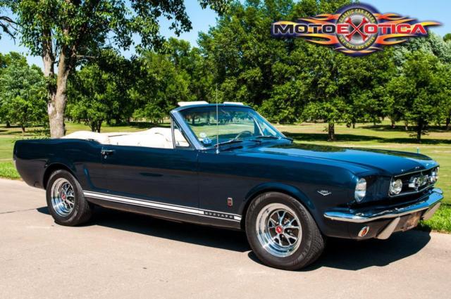 1965 Blue Ford Mustang Convertible