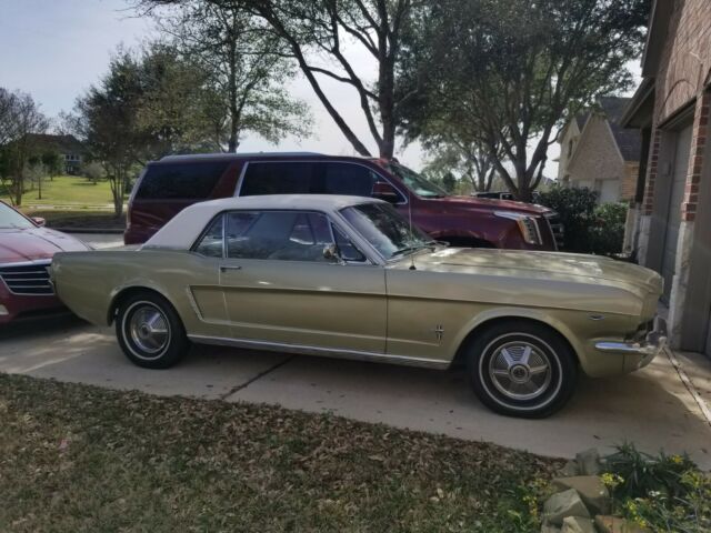 1965 Gold Ford Mustang Coupe