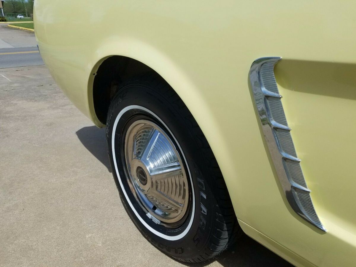 1965 yellow Ford Mustang Coupe