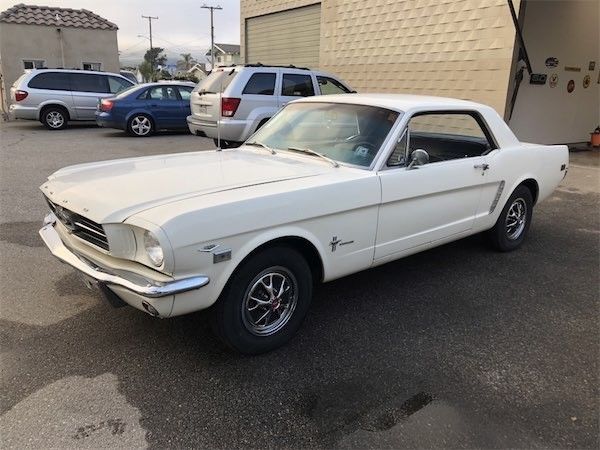 1965 White Ford Mustang Coupe