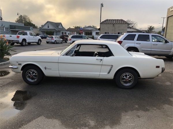 1965 White Ford Mustang Coupe
