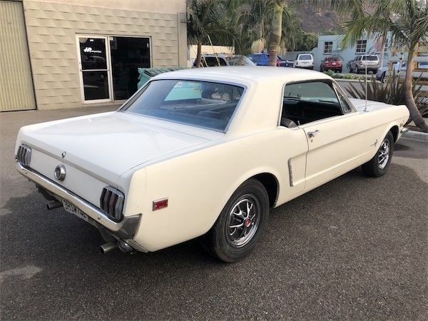 1965 White Ford Mustang Coupe