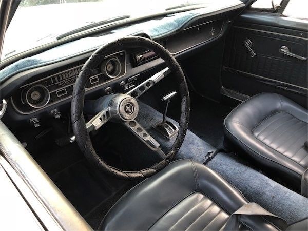 1965 White Ford Mustang Coupe