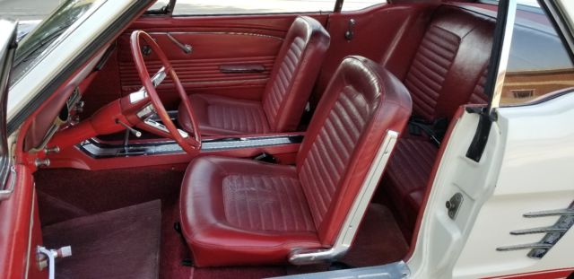 1965 White Ford Mustang Coupe