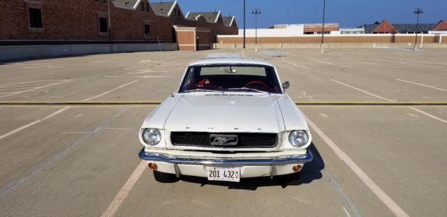 1965 White Ford Mustang Coupe