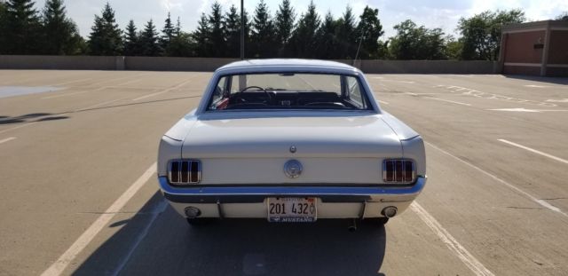 1965 White Ford Mustang Coupe