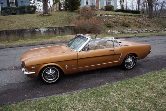 1965 Gold Ford Mustang Convertible