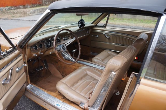 1965 Gold Ford Mustang Convertible
