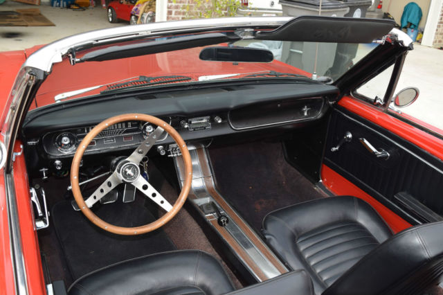 1965 Red Ford Mustang Convertible