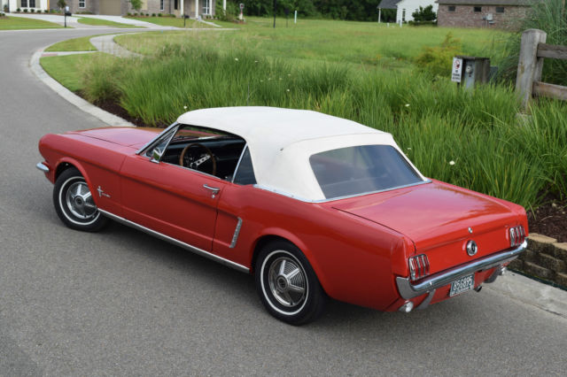 1965 Red Ford Mustang Convertible
