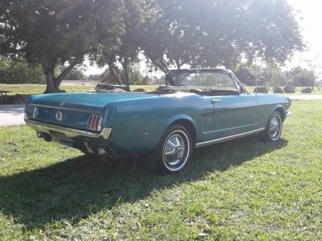 1965 Twilight Turquoise Metallic Ford Mustang Convertible