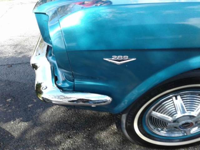 1965 Twilight Turquoise Metallic Ford Mustang Convertible