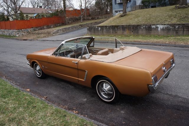 1965 Gold Ford Mustang Convertible