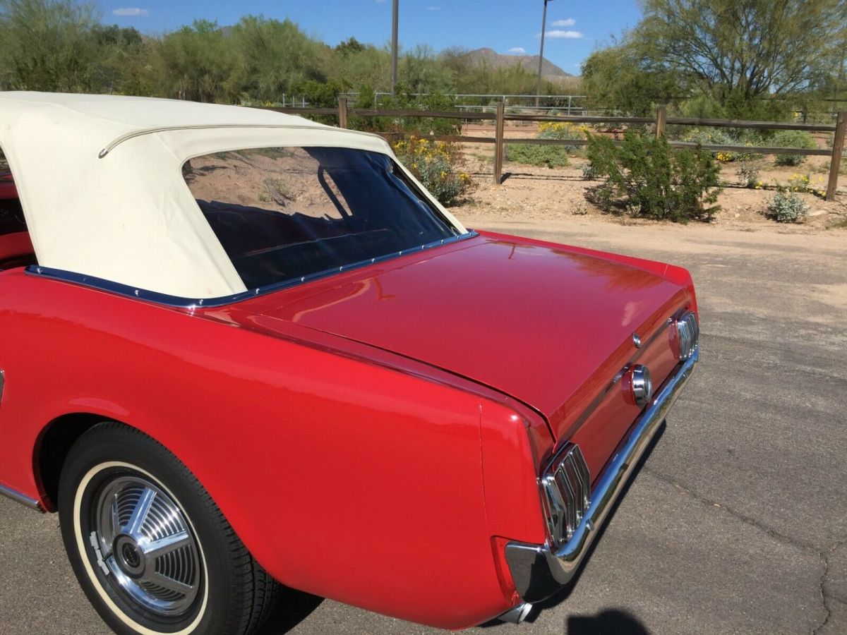 1965 Red Ford Mustang Convertible