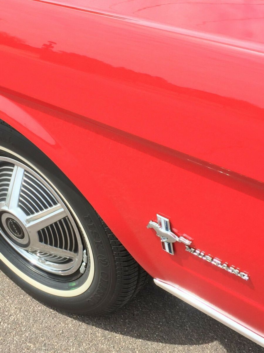 1965 Red Ford Mustang Convertible