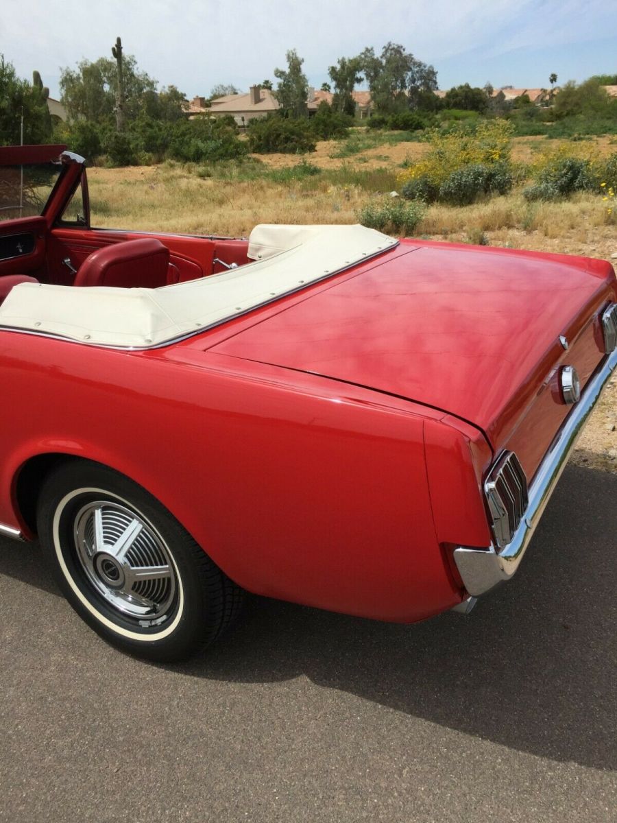 1965 Red Ford Mustang Convertible