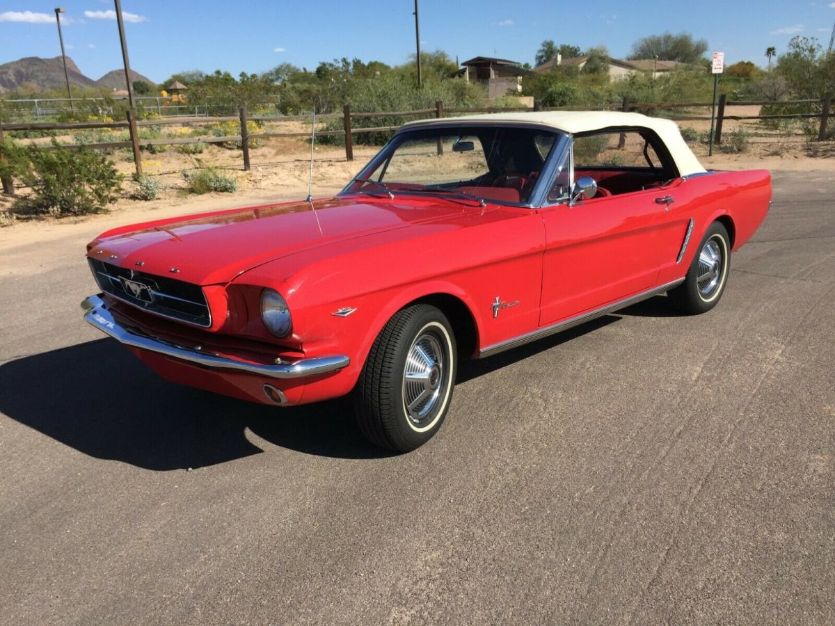 1965 Red Ford Mustang Convertible